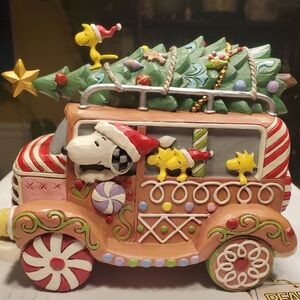 Jim Shore Peanuts Collection "Gingerbread Joyride," 6017238, NWT, 2025!!